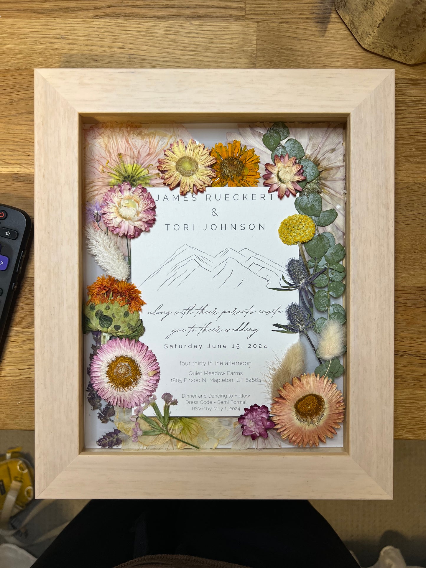 Pressed Floral Frame